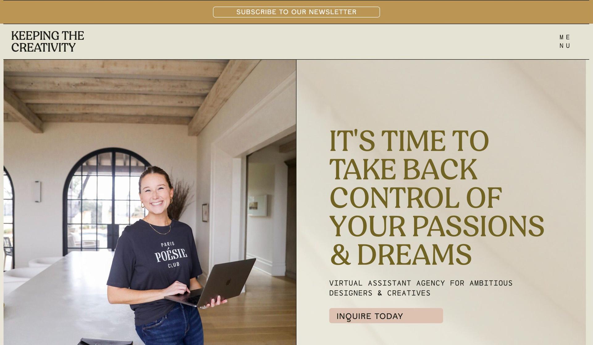 Keeping the Creativity-virtual assistant websites